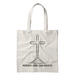 Torba Bawełniana "Memento, homo, quia pulvis es"  – Ekologiczna | Traditum Libri