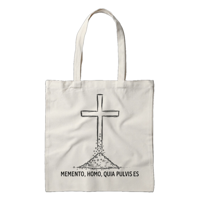 Torba Bawełniana "Memento, homo, quia pulvis es"  – Ekologiczna | Traditum Libri