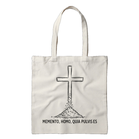 Torba Bawełniana "Memento, homo, quia pulvis es"  – Ekologiczna | Traditum Libri