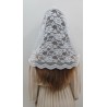 Mantylka Biała Komin Infinity – Wygodne Tradycyjne Katolickie Koronkowe Nakrycie Głowy