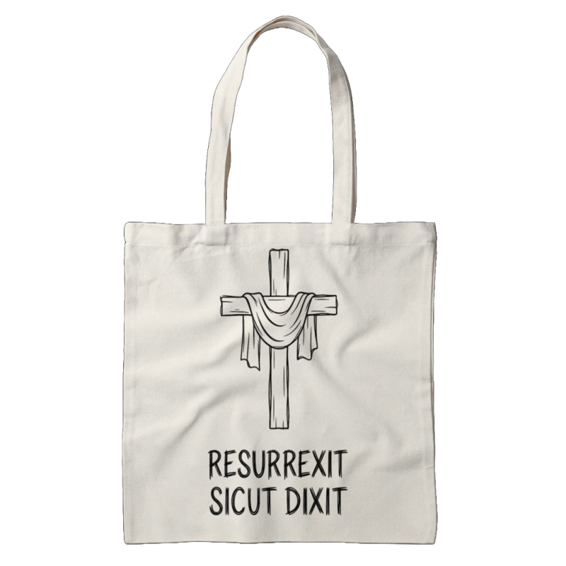 Torba Bawełniana Traditum Libri – "Resurrexit sicut dixit" – Symbolika Zmartwychwstania