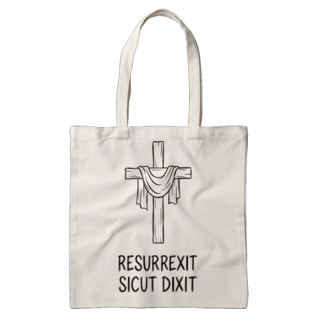 Torba Bawełniana Traditum Libri – "Resurrexit sicut dixit" – Symbolika Zmartwychwstania