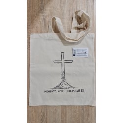 Torba Bawełniana "Memento, homo, quia pulvis es"  – Ekologiczna | Traditum Libri