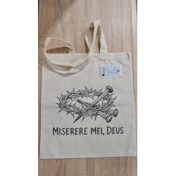 Torba Bawełniana Traditum Libri – "Miserere Mei, Deus" – Symbolika Pasyjna