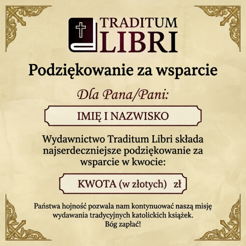 Wirtualna Cegiełka Wsparcia – Wesprzyj Traditum Libri