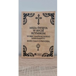 Boże Ciało 1962 – Mszalik do Msza św. w Rycie Rzymskim z Procesją | Traditum Libri